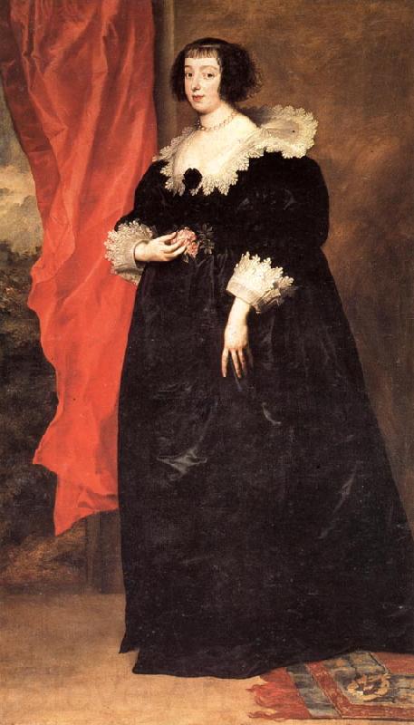 Anthony Van Dyck Portrait of Marguerite of Lorraine,Duchess of Orleans France oil painting art